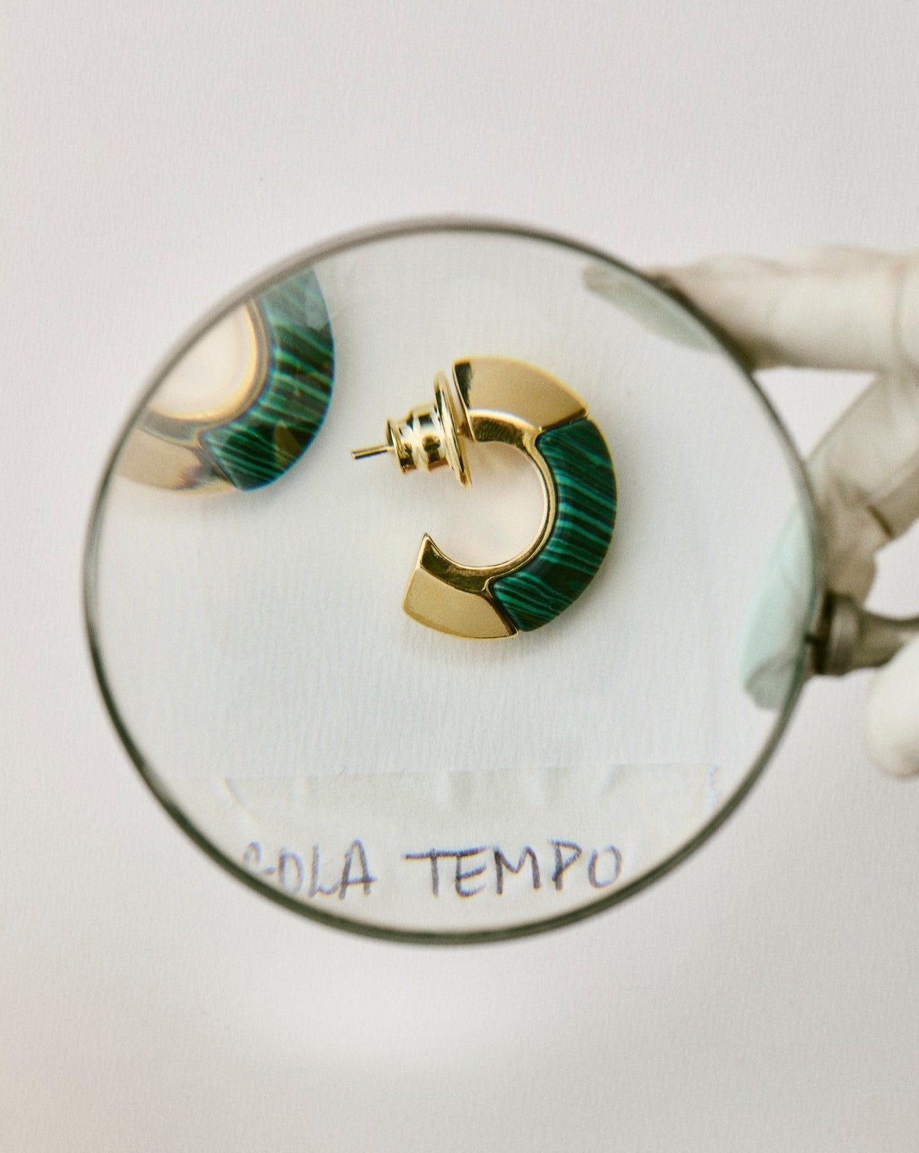 Argola Tempo Malaquita