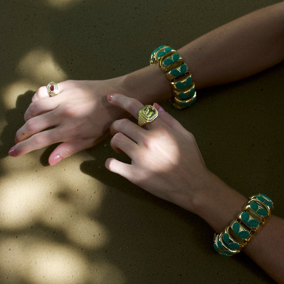Pulseira Folhas Isolda
