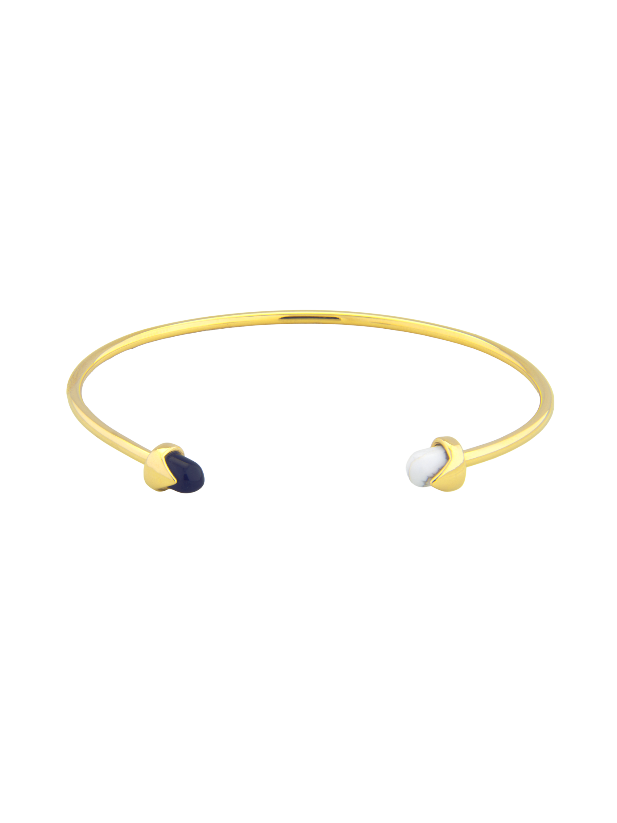 Pulseira Portal - Obsidiana Negra e Howlita