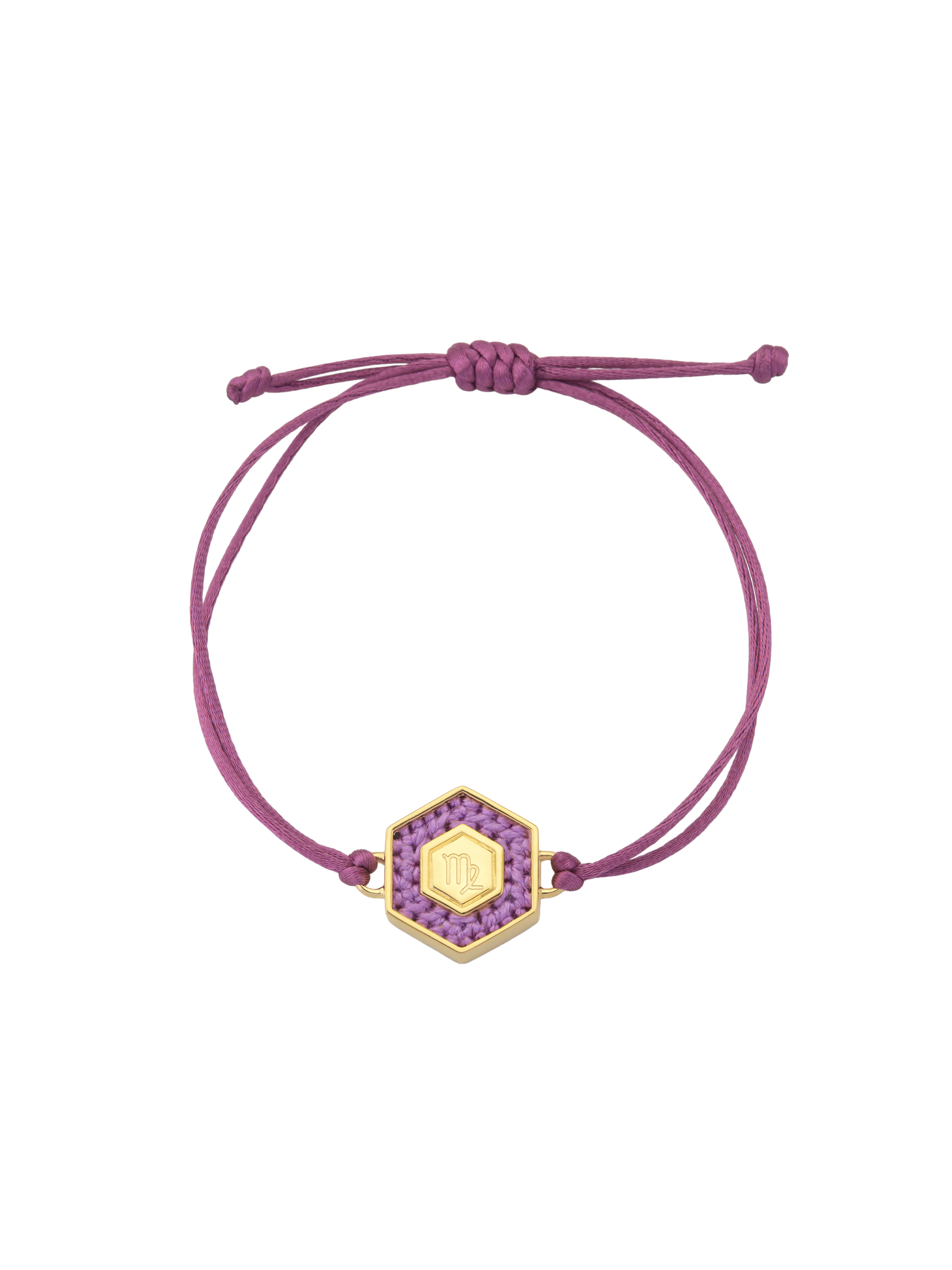 Pulseira Hexagonal Fio Cetim
