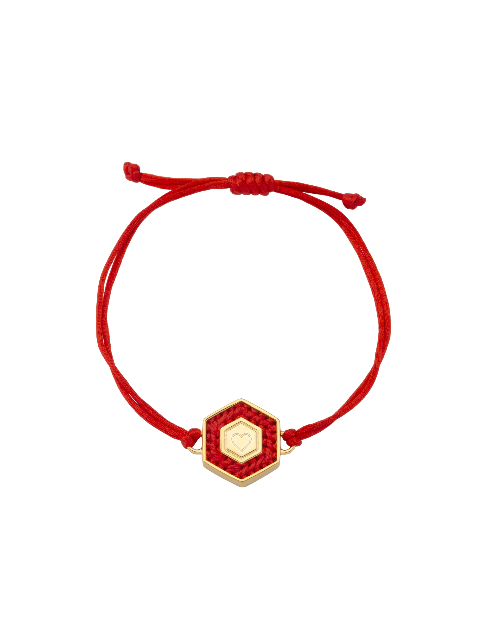 Pulseira Hexagonal Fio Cetim