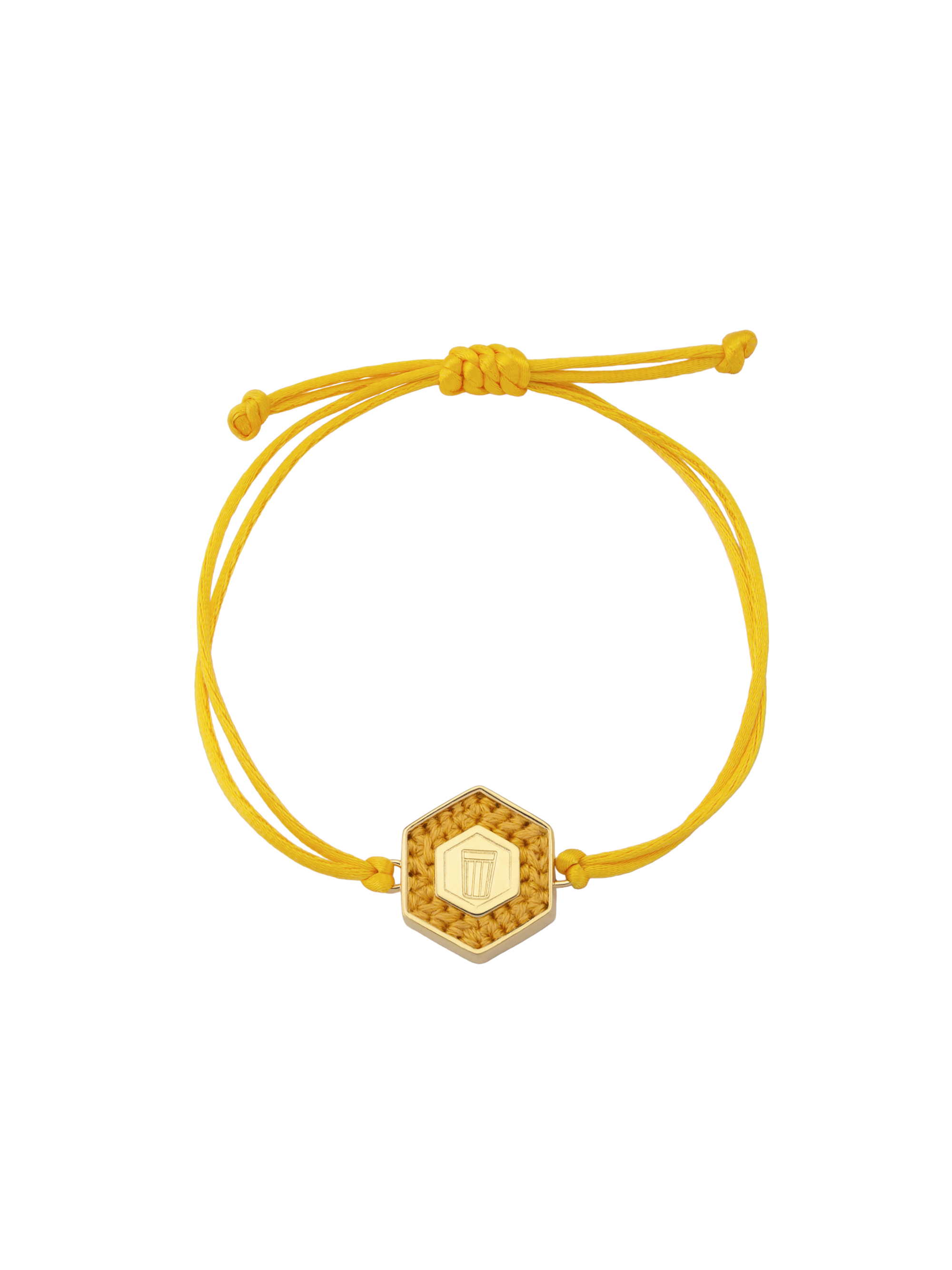 Pulseira Hexagonal Fio Cetim