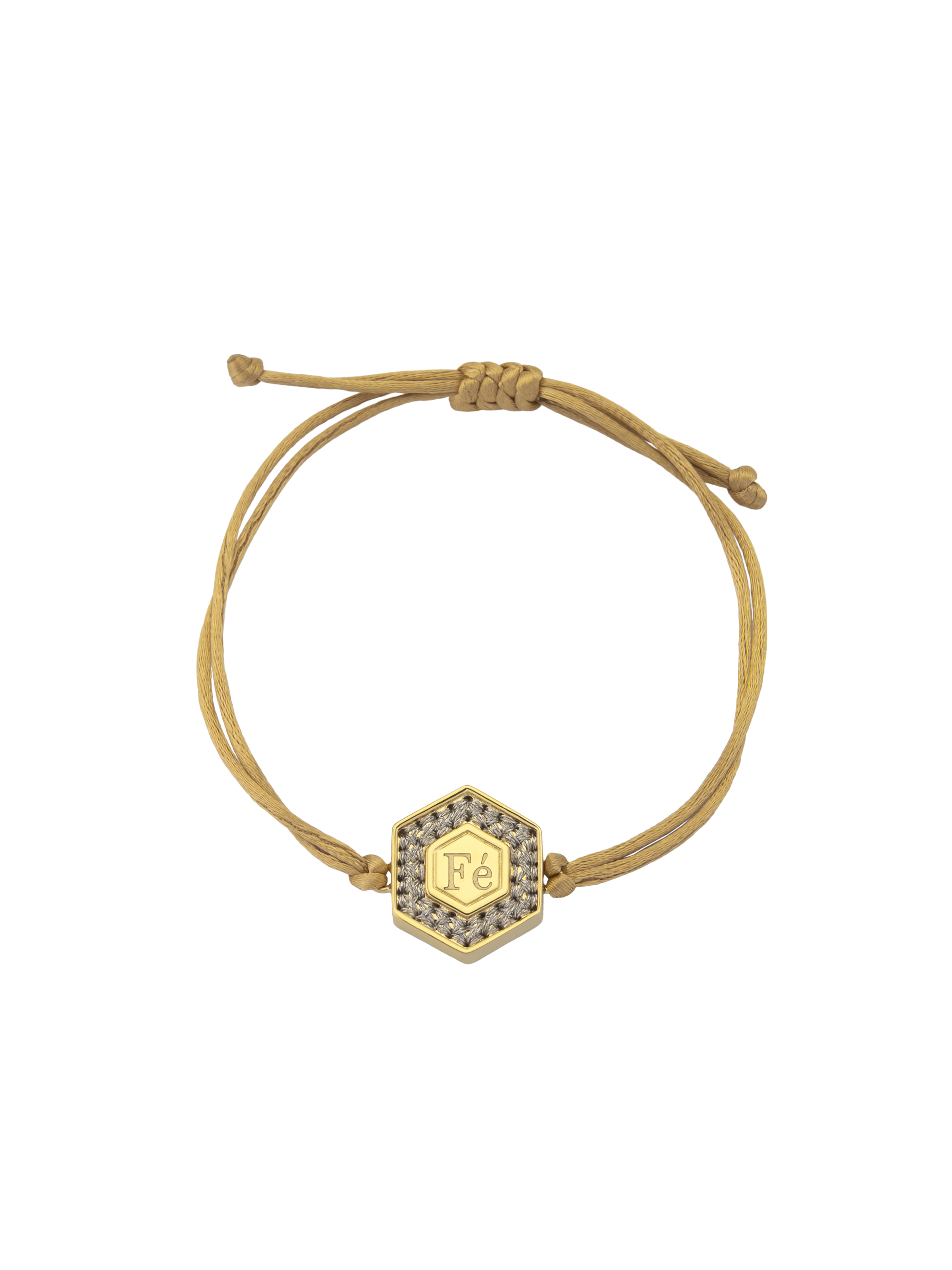 Pulseira Hexagonal Fio Cetim