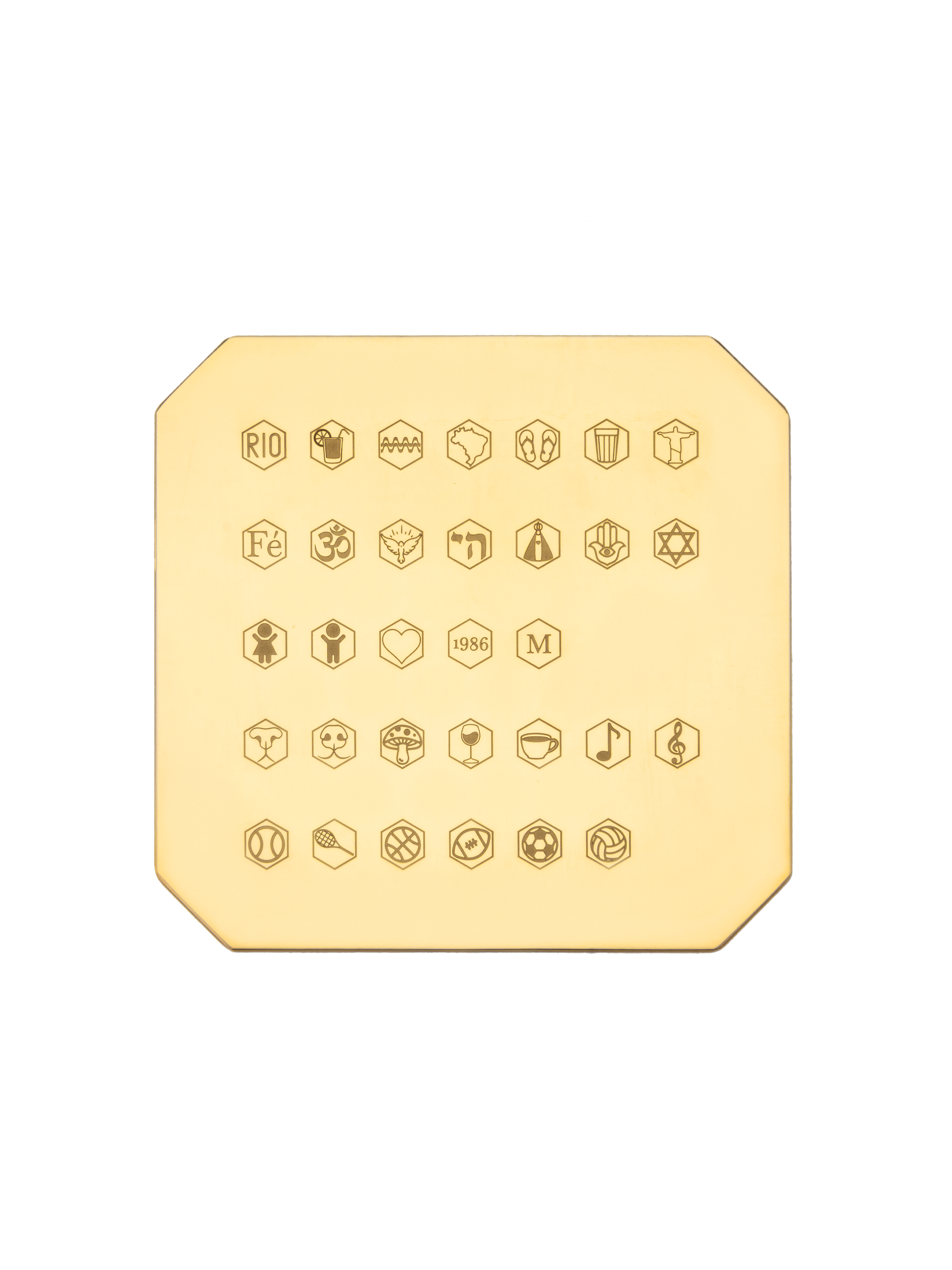 Pulseira Hexagonal Fio Cetim