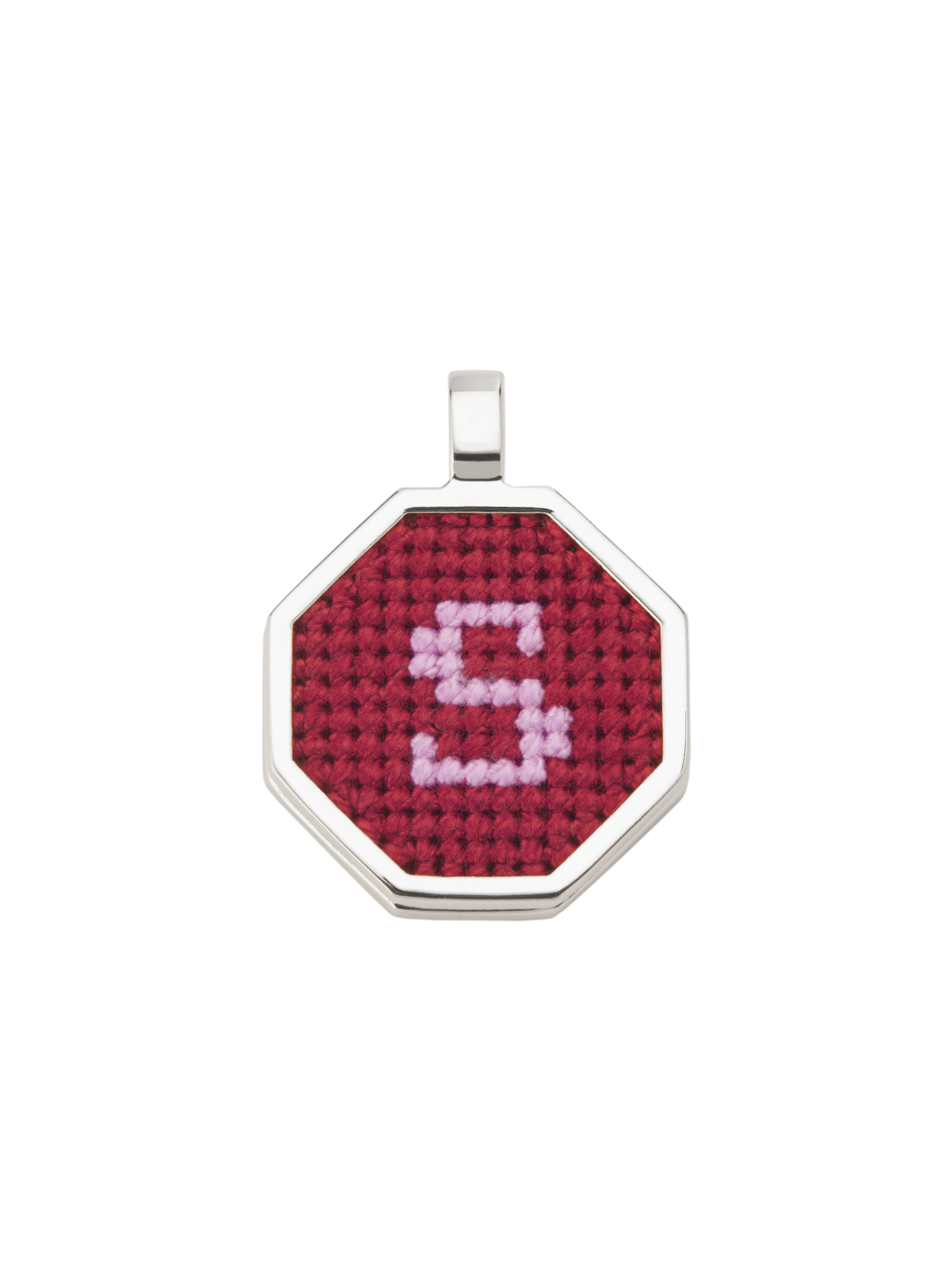 Pingente Letras Prateado sem corrente